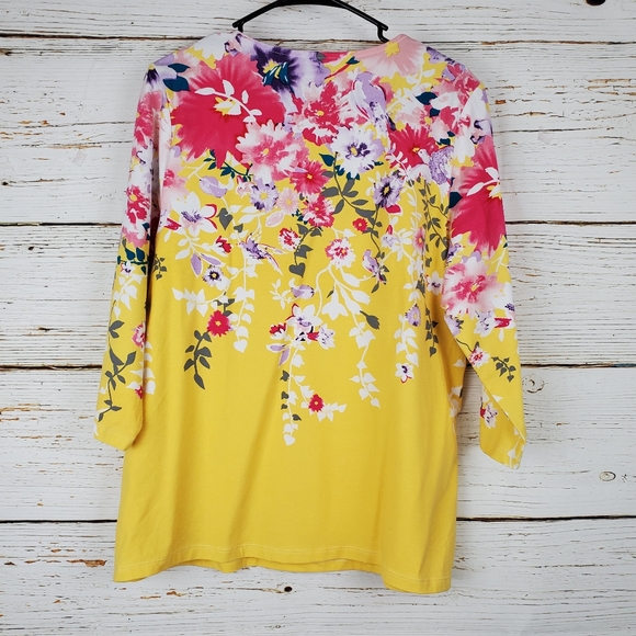 CJ Banks Floral Print Top - Picture 4 of 4